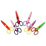 Crazy Cut Craft Scissors - Assorted - Pack of 6