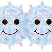 Happy Snowflakes Die-Cut Border Trimmers - Pack of 12 x 900mm Strips