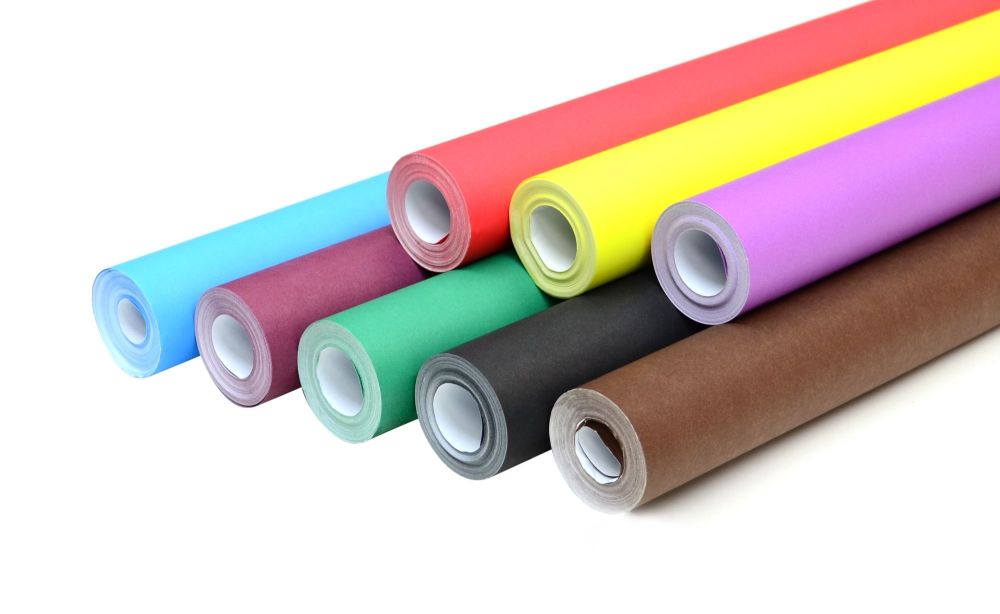 Bright Wide Poster Paper Rolls 1020mm x 10m Assorted 