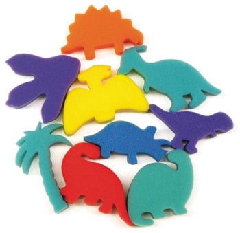 Dinosaur Painting Sponges - Assorted - Pack of 9