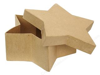 Papier Mache Collage Boxes - Stars - Approx 6cm -  Pack of 10