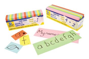 Flash Card Blanks - Assorted - 76 x 228mm - Pack of 250