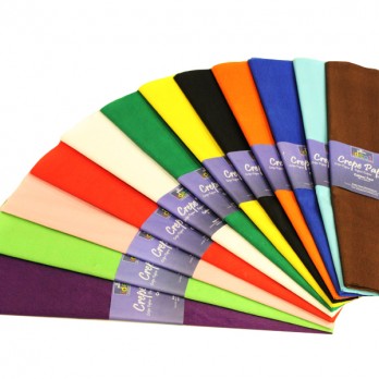 Crepe Paper - 51cm x 3m - Assorted - Pack of 12