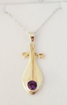 Christening cross_2014_white and pink gold_faceted Amethyst_By Konstantina