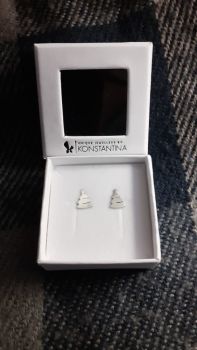 Christmas trees stud earrings