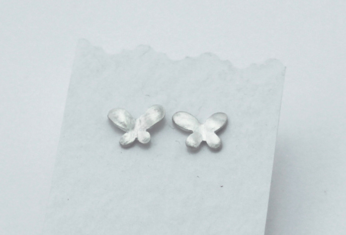 Flowers of May sterling silver studs Konstantina