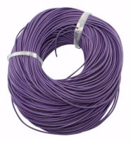 2mm Round Leather Cord - Purple