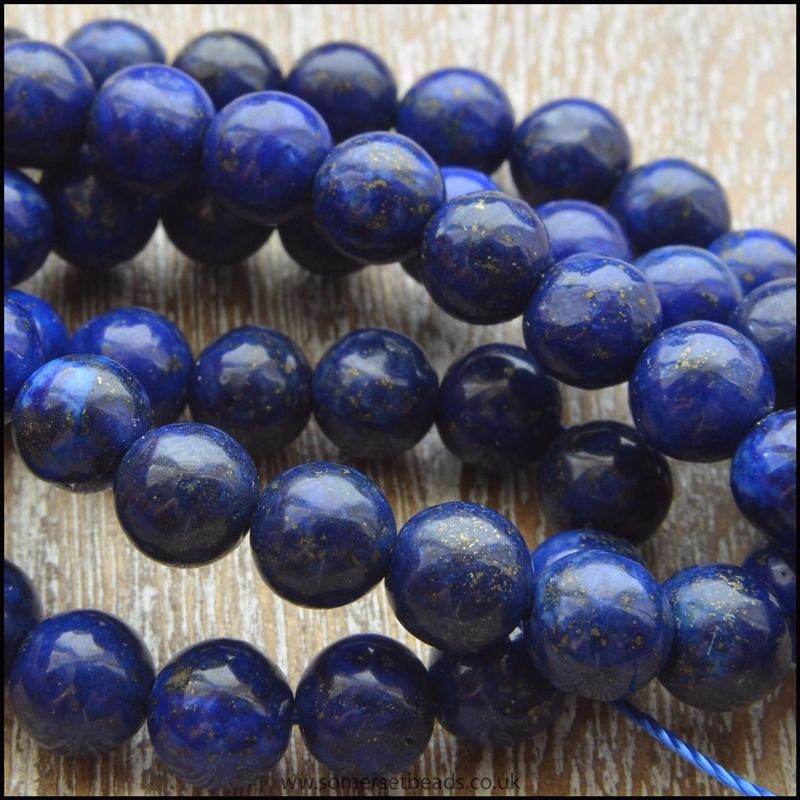 6mm Natural Lapis Lazuli Round Beads