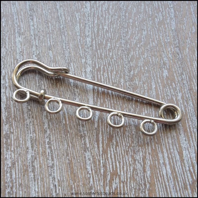Silver 5 Loop Kilt Pins