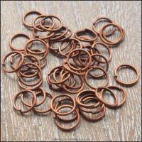 8mm Copper Tone Open Jump Rings