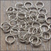 8mm Silver Plated Split Rings