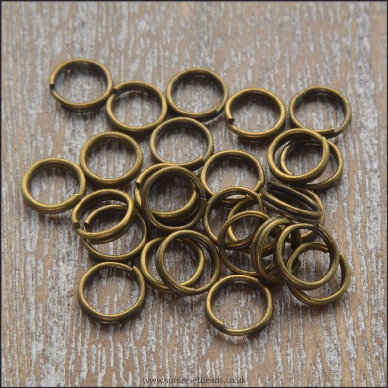6mm Bronze Tone Split Rings