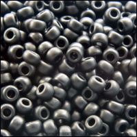 8/0 Matte Black Miyuki Seed Beads - 8-401F