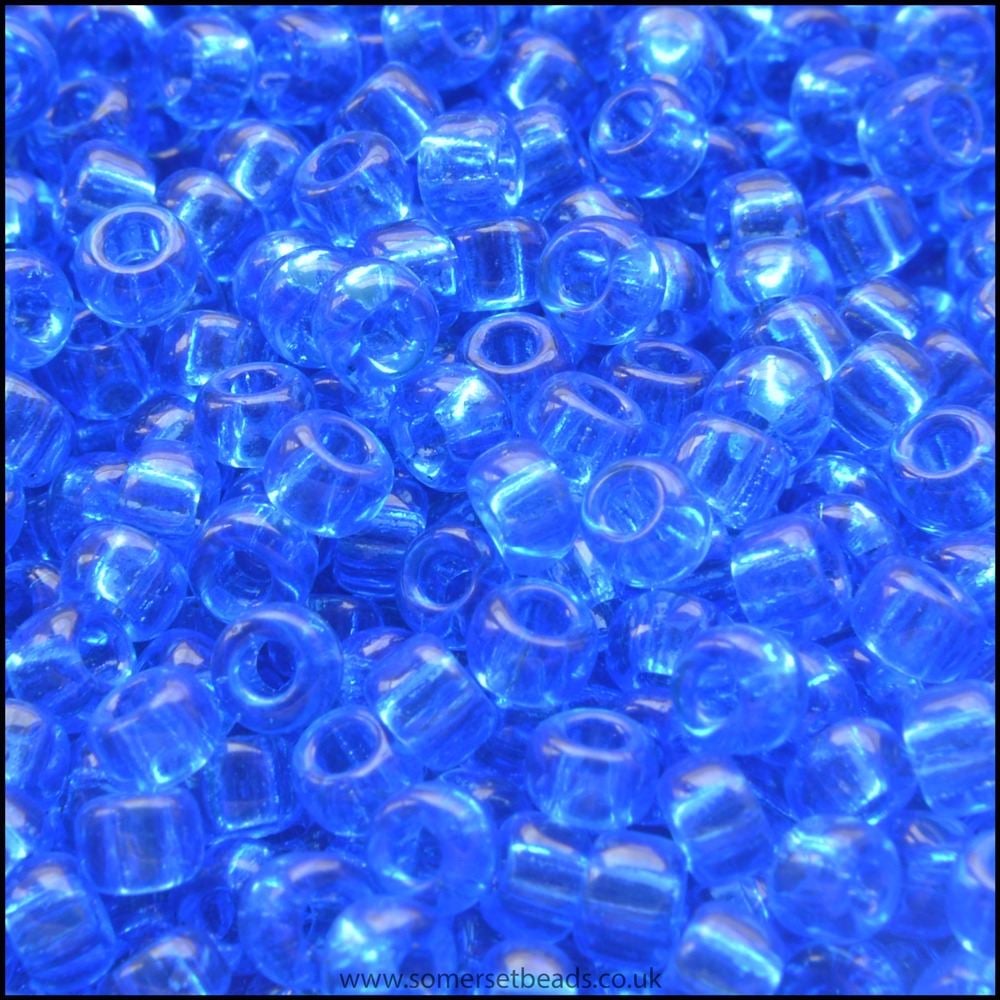 8/0 Sapphire Transparent Glass Miyuki Seed Beads - 8-150