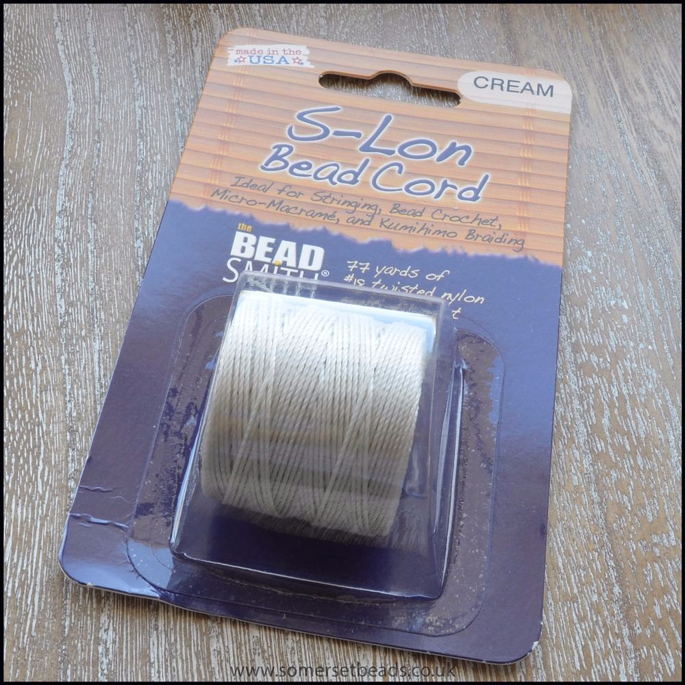 Beadsmith S-Lon #18 Twisted Bead Cord - Cream