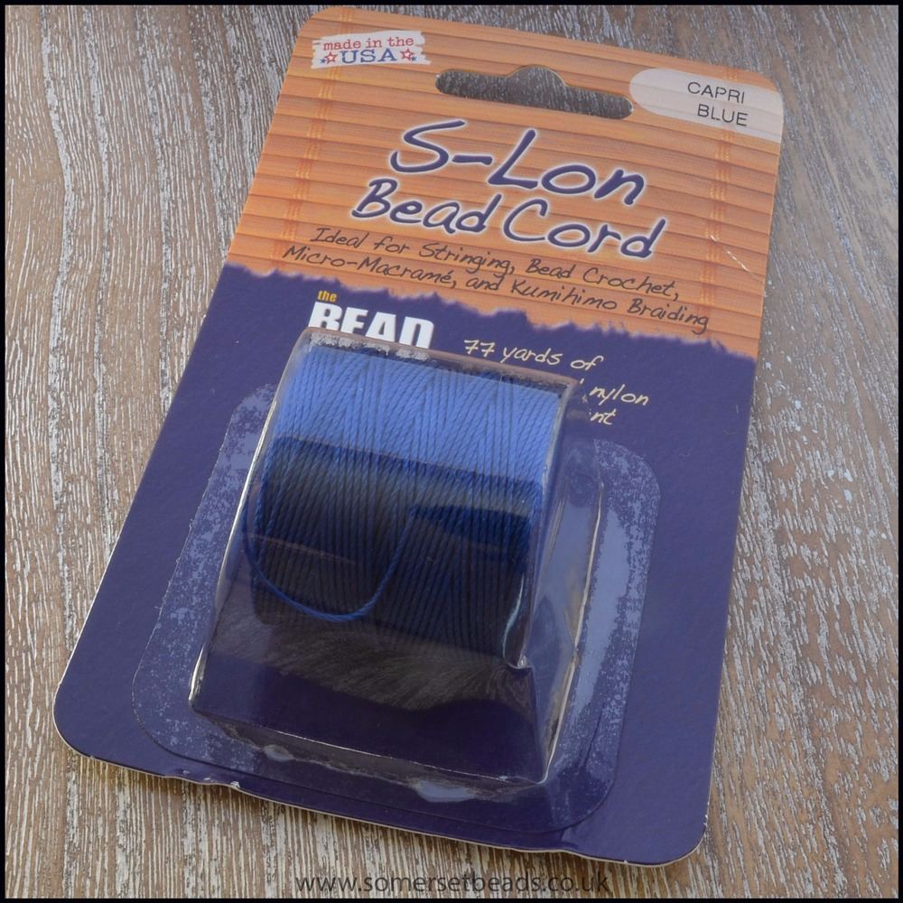 Beadsmith S-Lon #18 Twisted Bead Cord - Capri Blue