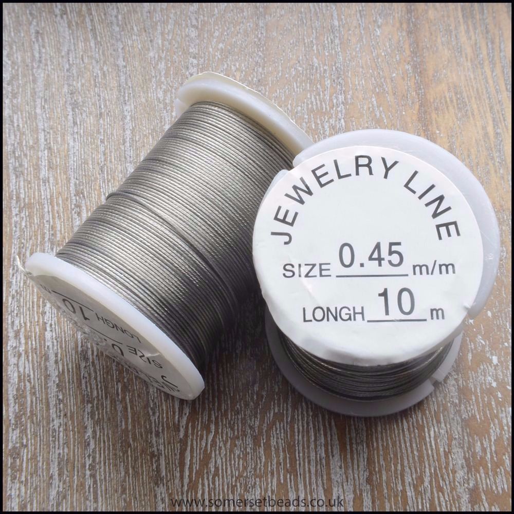 Silver 0.45mm 7 Strand Tiger Tail Beading Wire