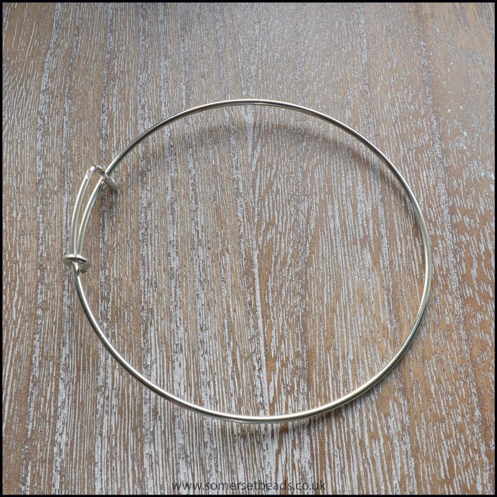 Silver Plated Expanding Wire Bracelet