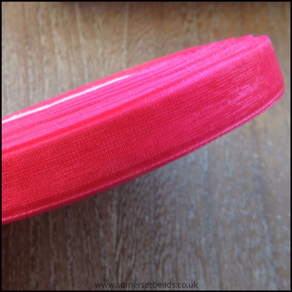 Fuchsia Pink Organza Ribbon