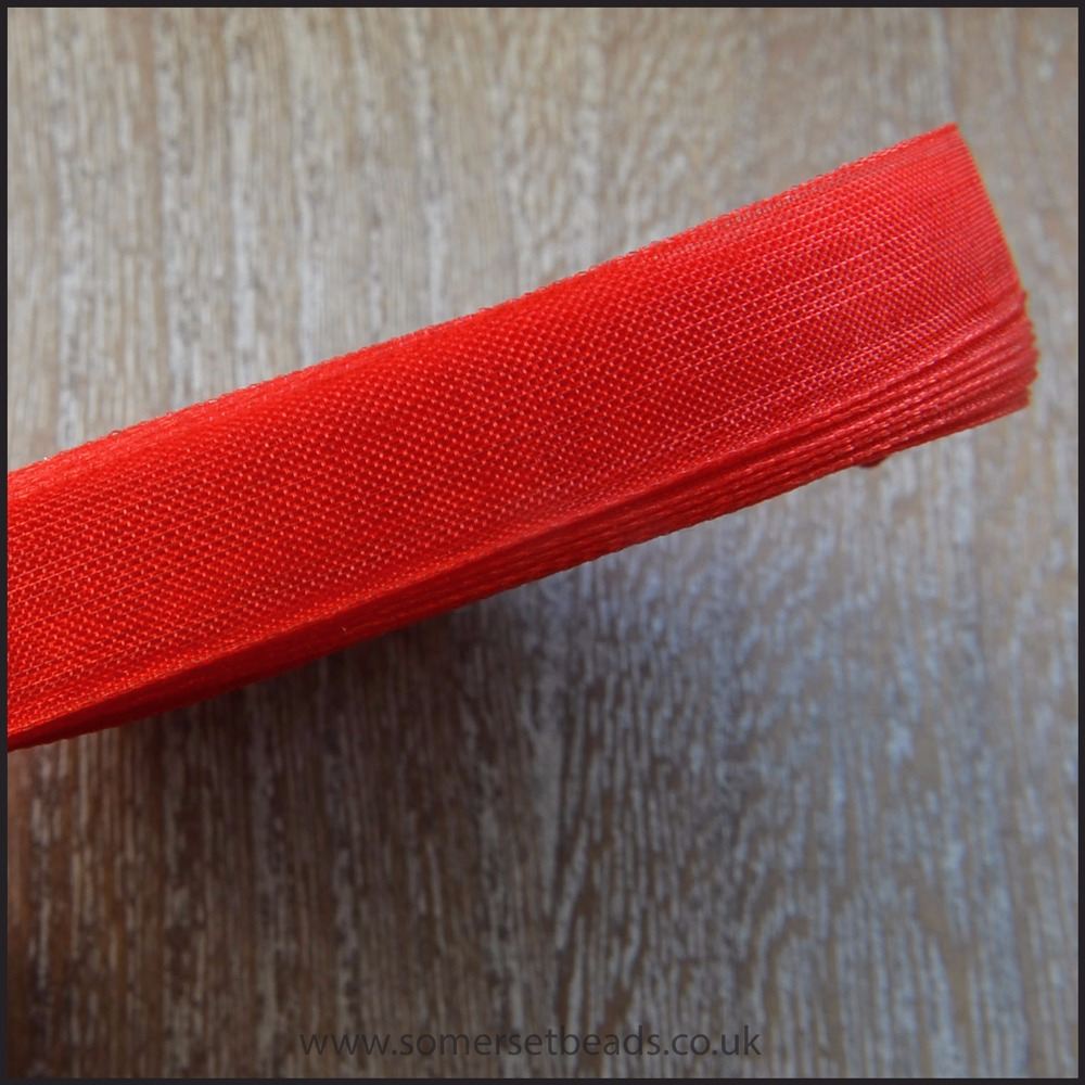 Red Organza Ribbon - 5 Metres