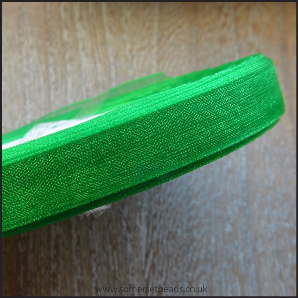 Green Organza Ribbon
