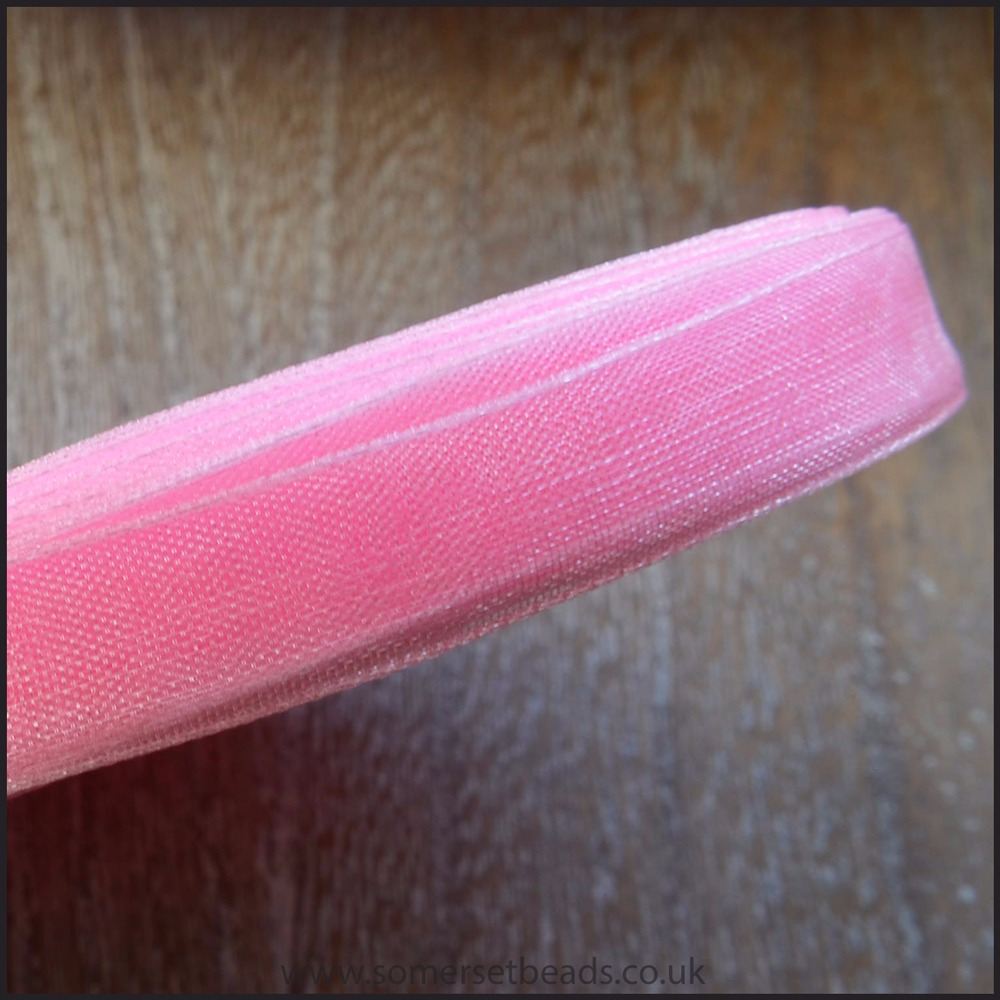 Pink Organza Ribbon - 5 Metres