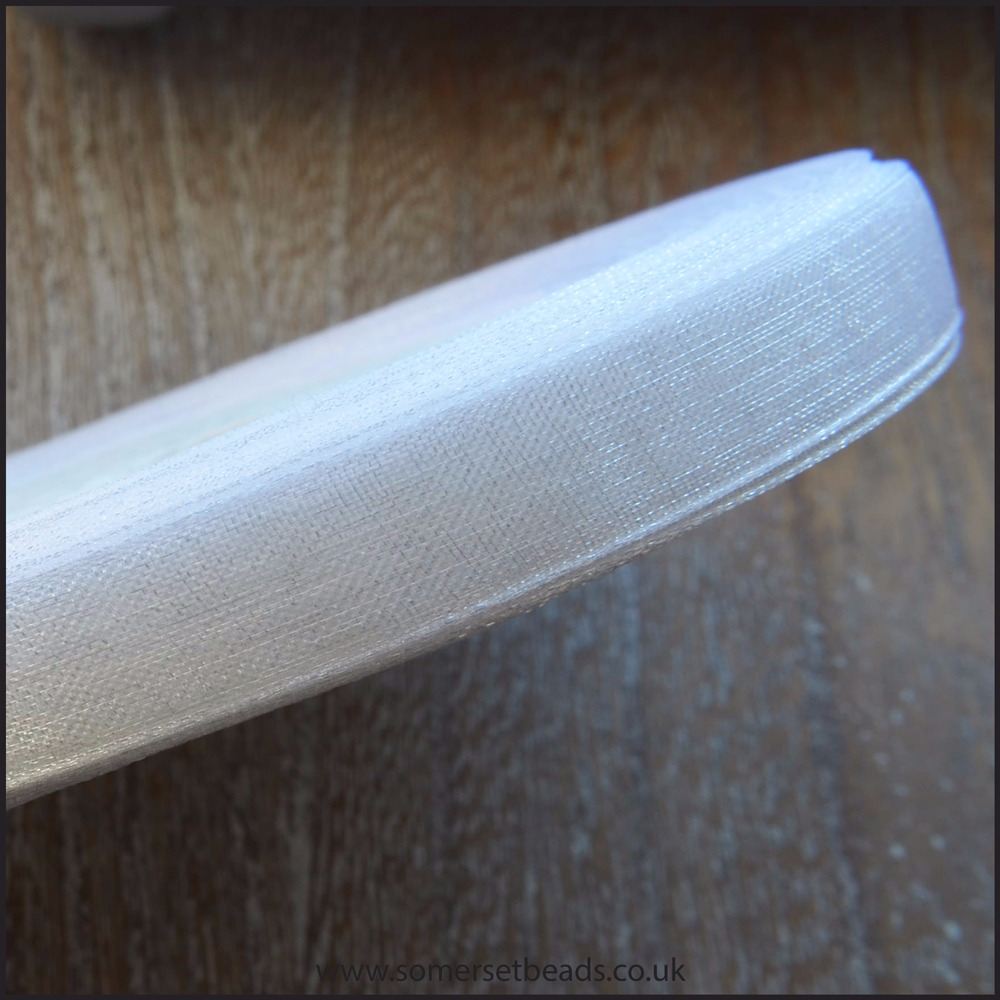 White Organza 10mm Ribbon
