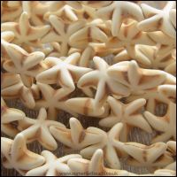 Ivory Howlite Starfish Beads
