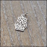 Sterling Silver Open Owl Charm
