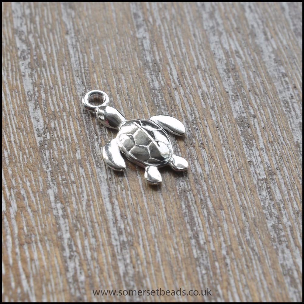 Sterling Silver Turtle Charm | Somerset Beads