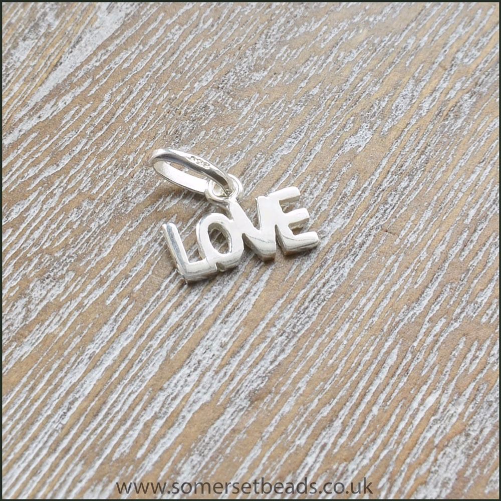925 Sterling Silver Love Charm