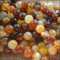 Chocolate Agate 6mm Plain Semi Precious Beads