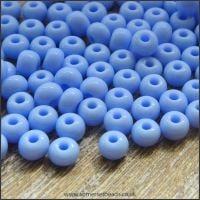 Preciosa Czech Glass 6/0 Seed Beads - Opaque Powder Blue
