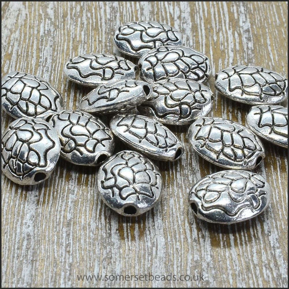 Antique Silver Oval Spacer Beads