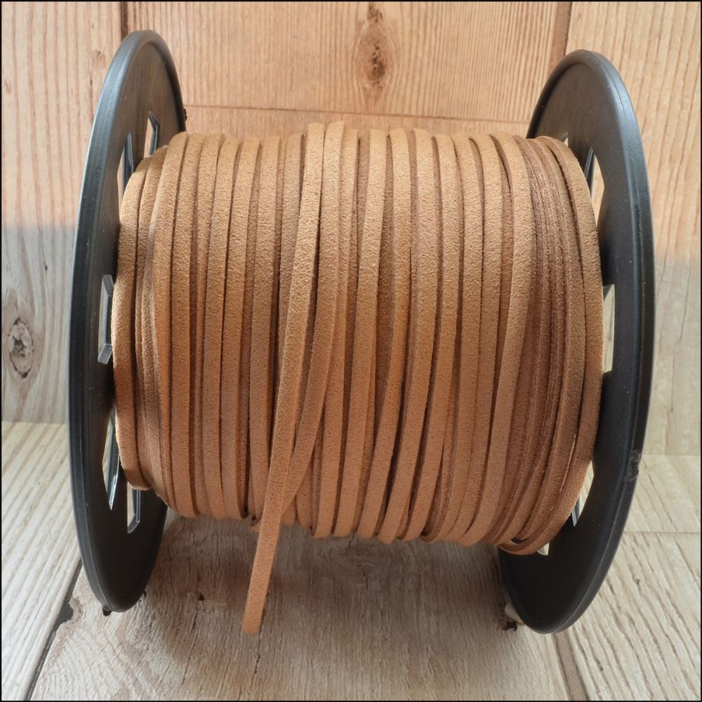 3mm Faux Suede Cord - Coffee