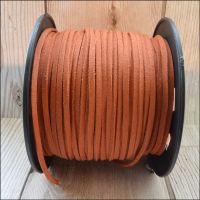 3mm Faux Suede Cord  - Salmon