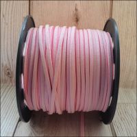 3mm Faux Suede Cord - Pink