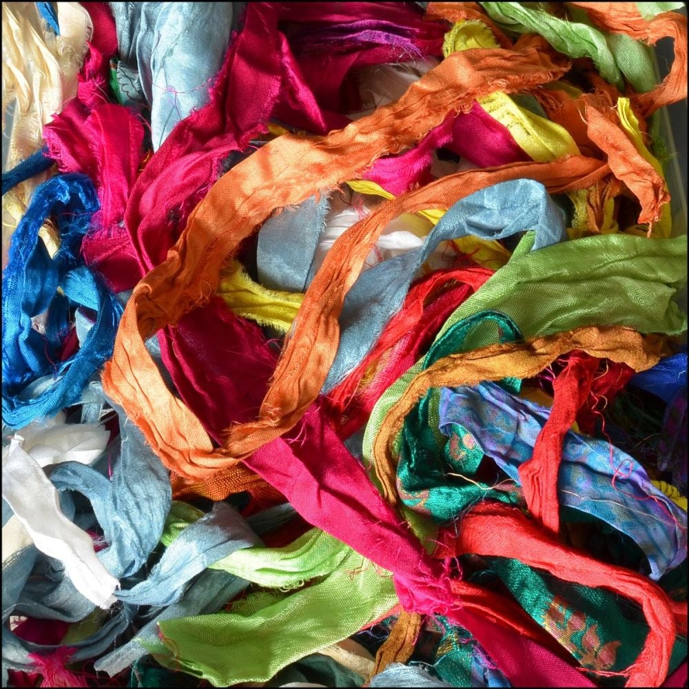 Sari Silk Ribbon Mixed Pieces