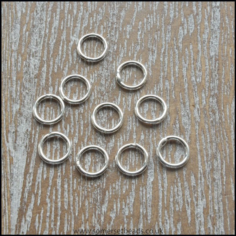 6mm Sterling Silver Thick Open Jump Rings