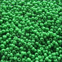 Preciosa  Czech Glass 8/0 Seed Beads - Opaque Green- 20g