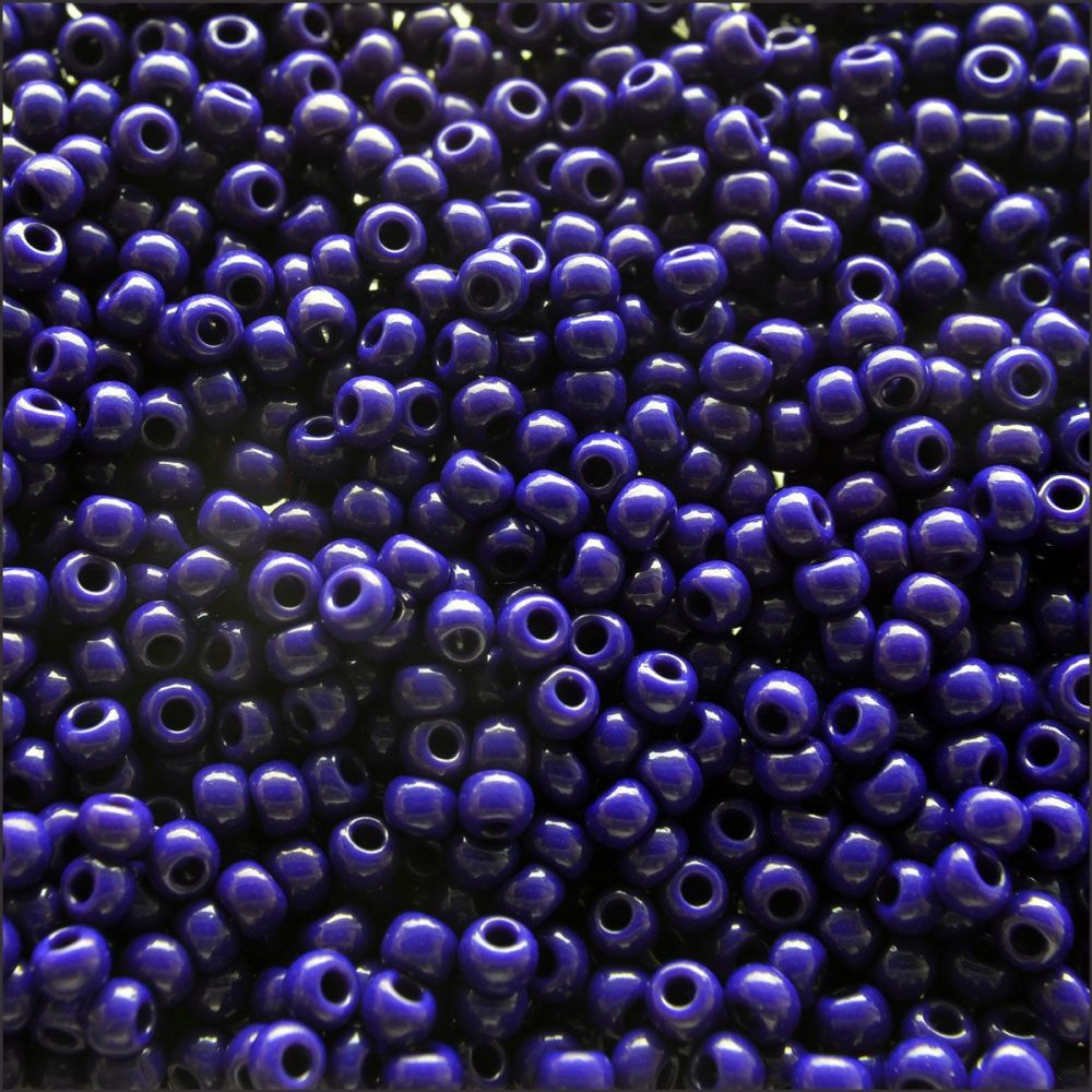 Preciosa  Czech Glass 8/0 Seed Beads - Opaque Royal Blue- 20g