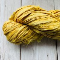 Lemon Sari Silk Ribbon