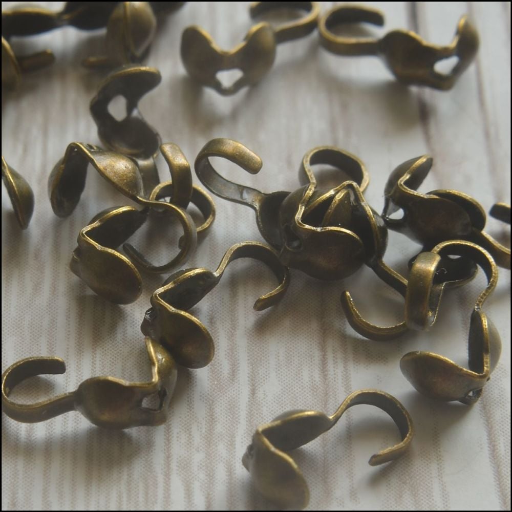 1cm Bronze Calottes - Pk 100