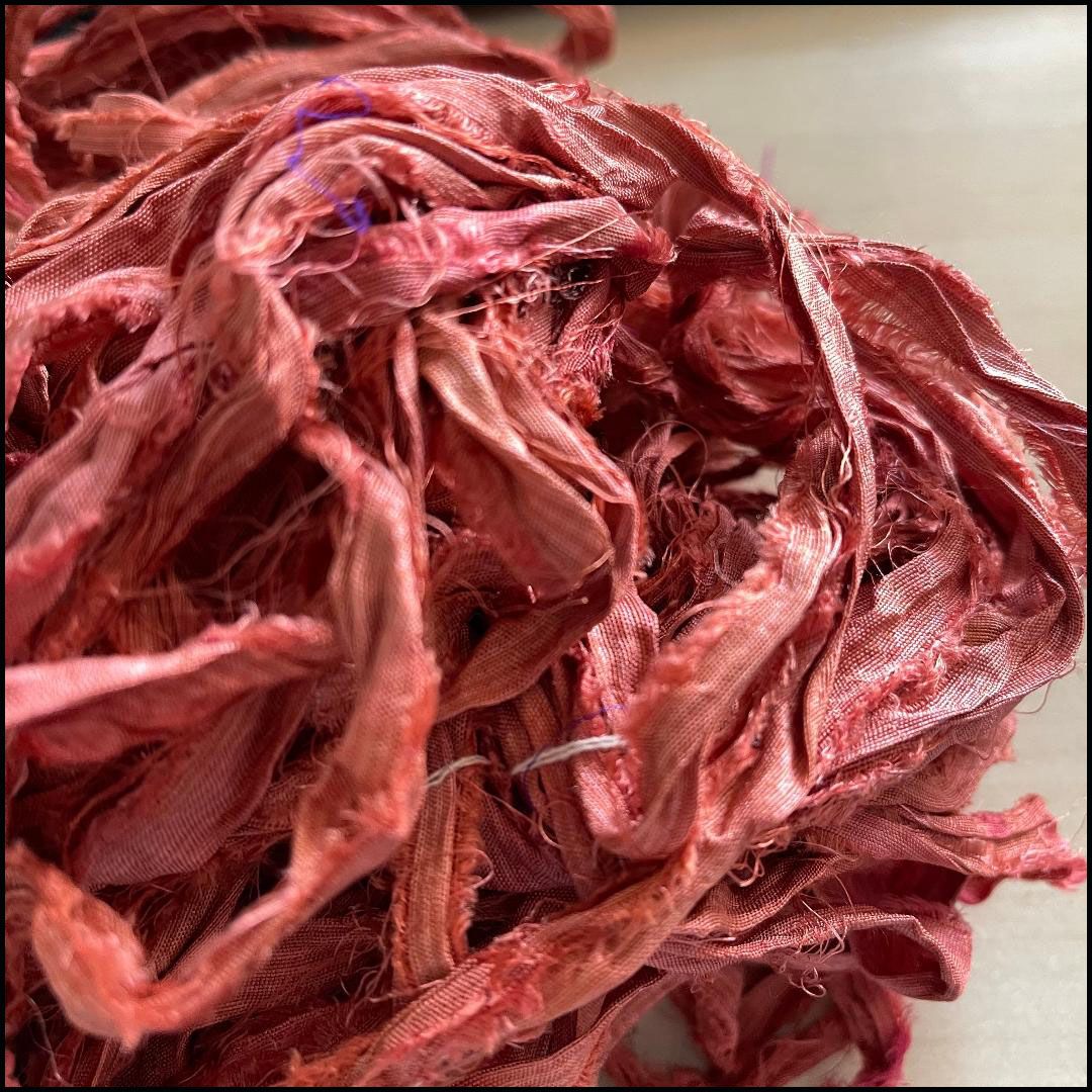 Flame Sari Silk Ribbon