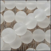 Clear & White Glass Beads