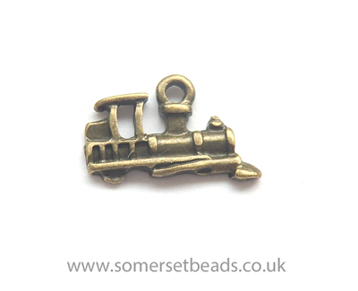 Bronze Steam Train Charms