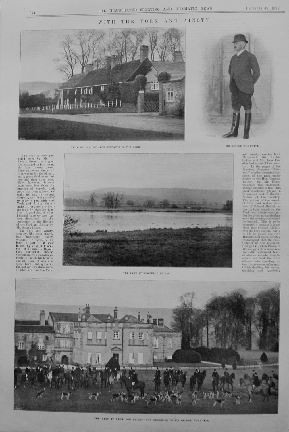 With The York And Ainsty. 1899