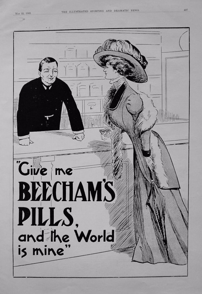 Beecham's Pills. May 1909.
