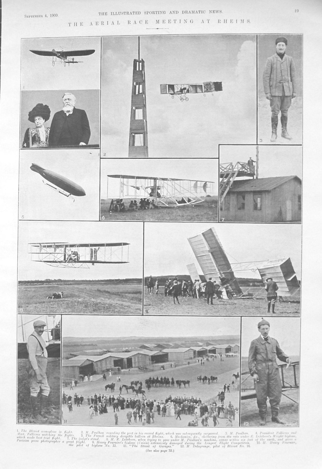 Aerial Race Meeting At Rheims. 1909