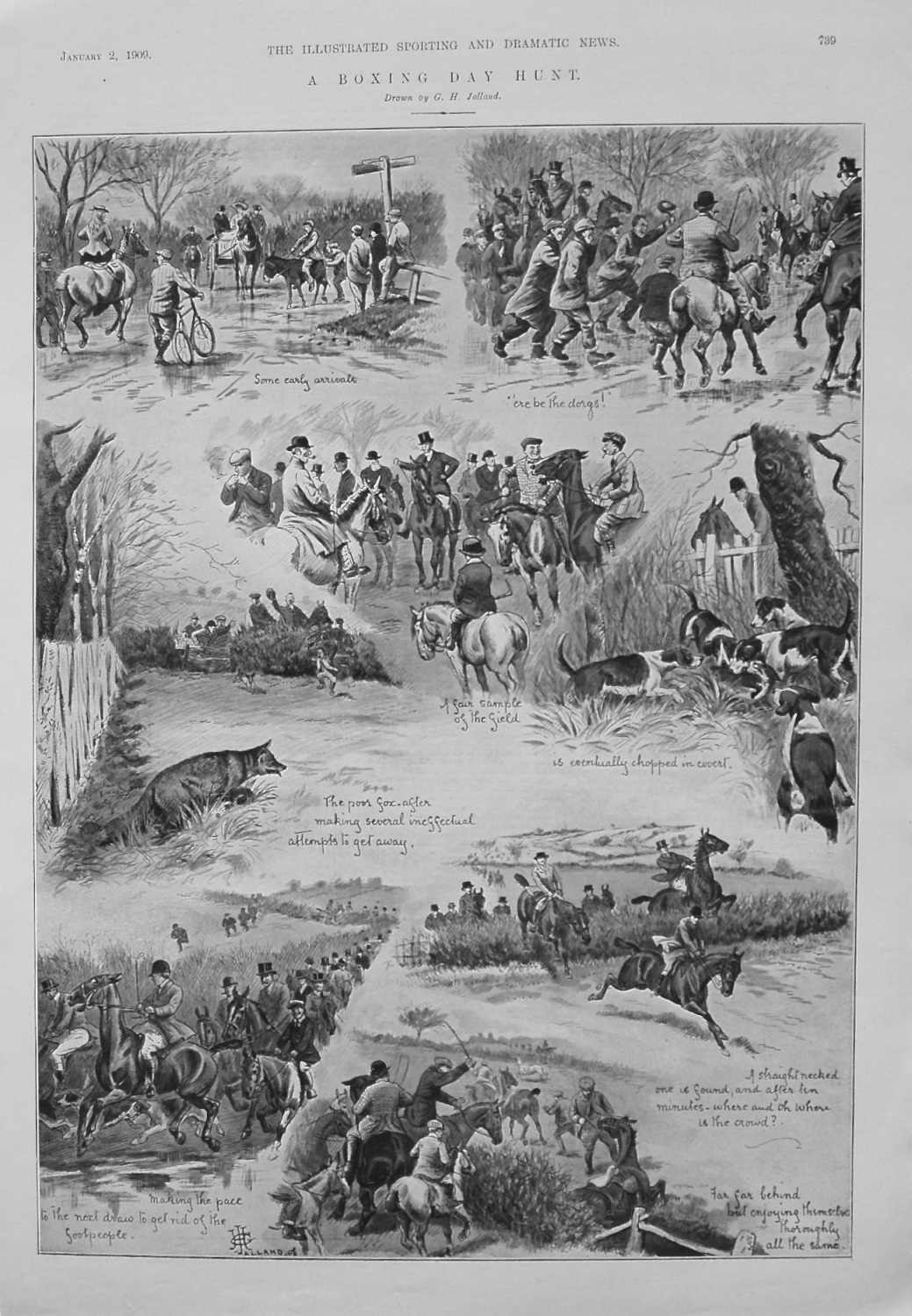 A Boxing Day Hunt. 1909